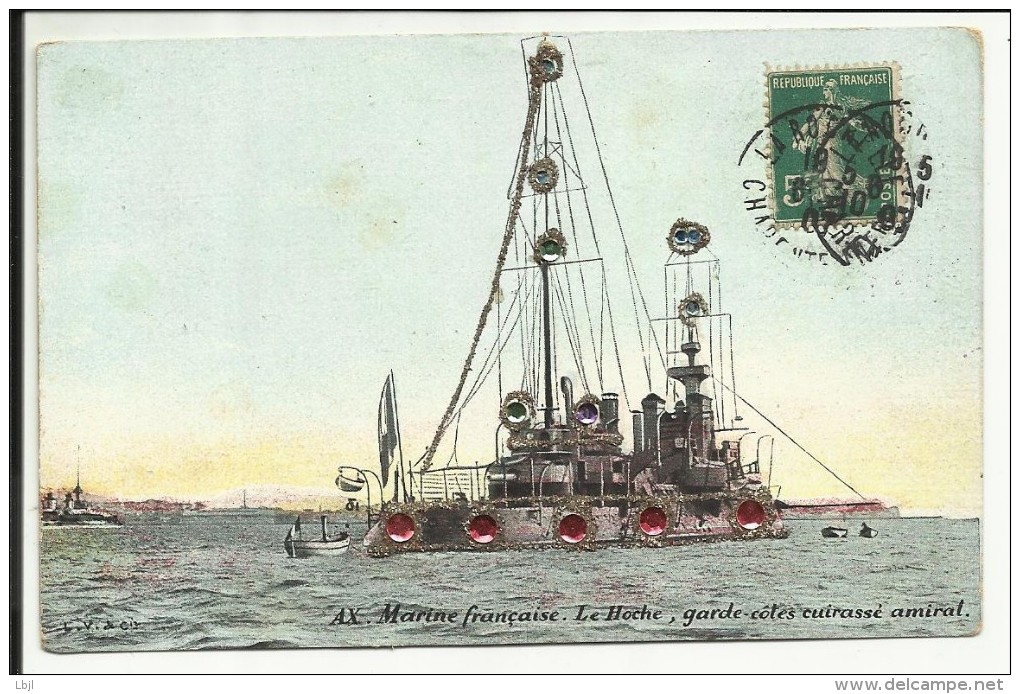 Marine Française , Le Hoche , Garde Côtes Cuirassé Amiral , 1907 - Oorlog