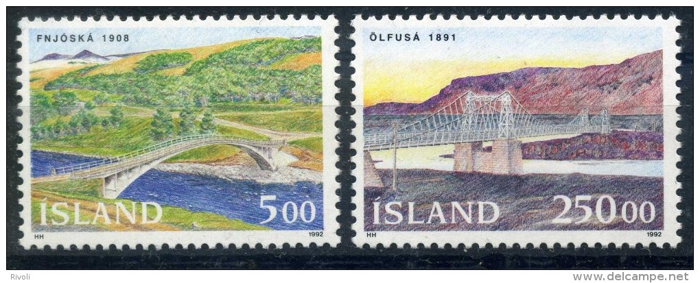 ISLANDE 1992 N° YVERT 721/7222 LUXE ** - Gebruikt