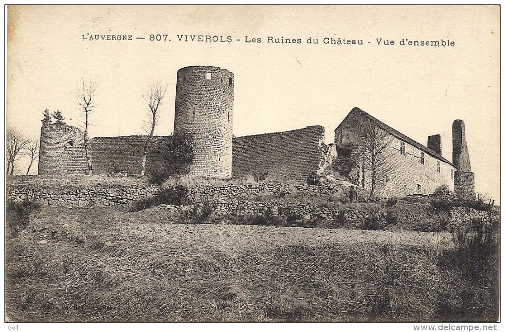 Viverols- Les Ruines Du Château- Vue D'ensemble - Autres & Non Classés