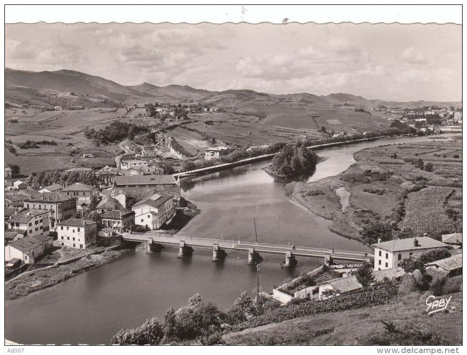 BEHOBIE (Pyrénées Atlantiques) - CPSM - Pont International Et Ile Des Faisans - Béhobie
