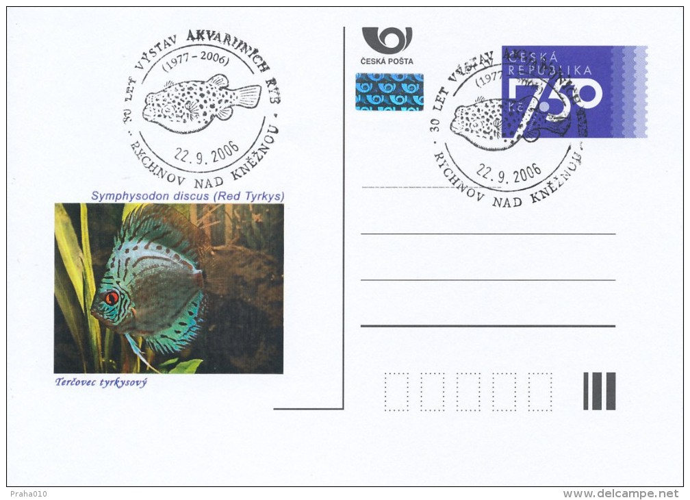 Czech Rep. / Postal Stat. (Pre2006/97cp) Aquarium Fish (3 Pieces) - Commemorative Postmarks - Postcards