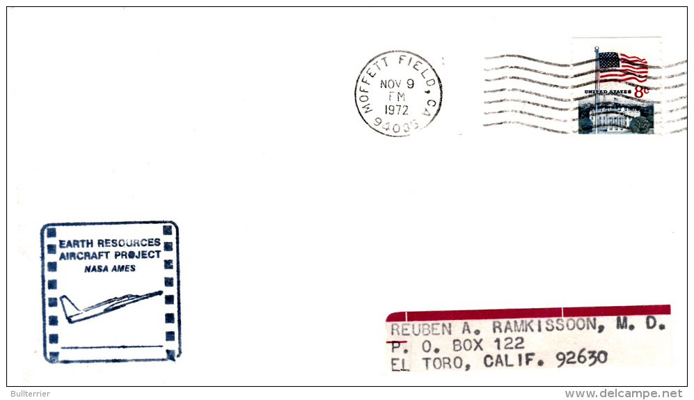 SPACE -  USA- 1972 - AMES ERAP PROJECT    COVER WITH  MOFFET FIELD  POSTMARK - United States