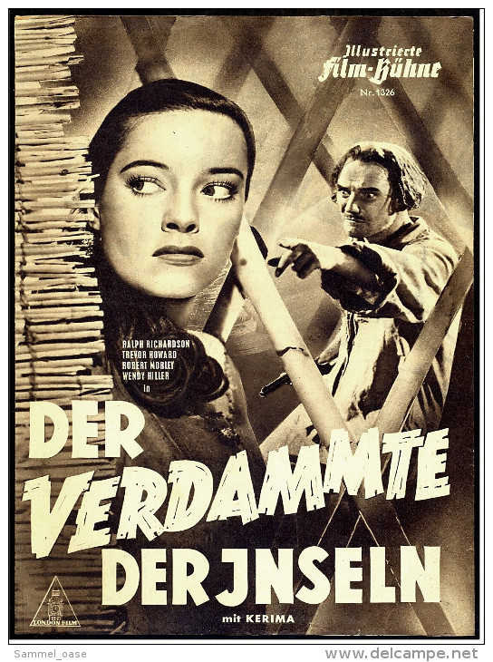 Illustrierte Film-Bühne  -  Der Verdammte Der Inseln  -  Mit Ralph Richardson  -  Filmprogramm Nr. 1326 Von 1951 - Magazines