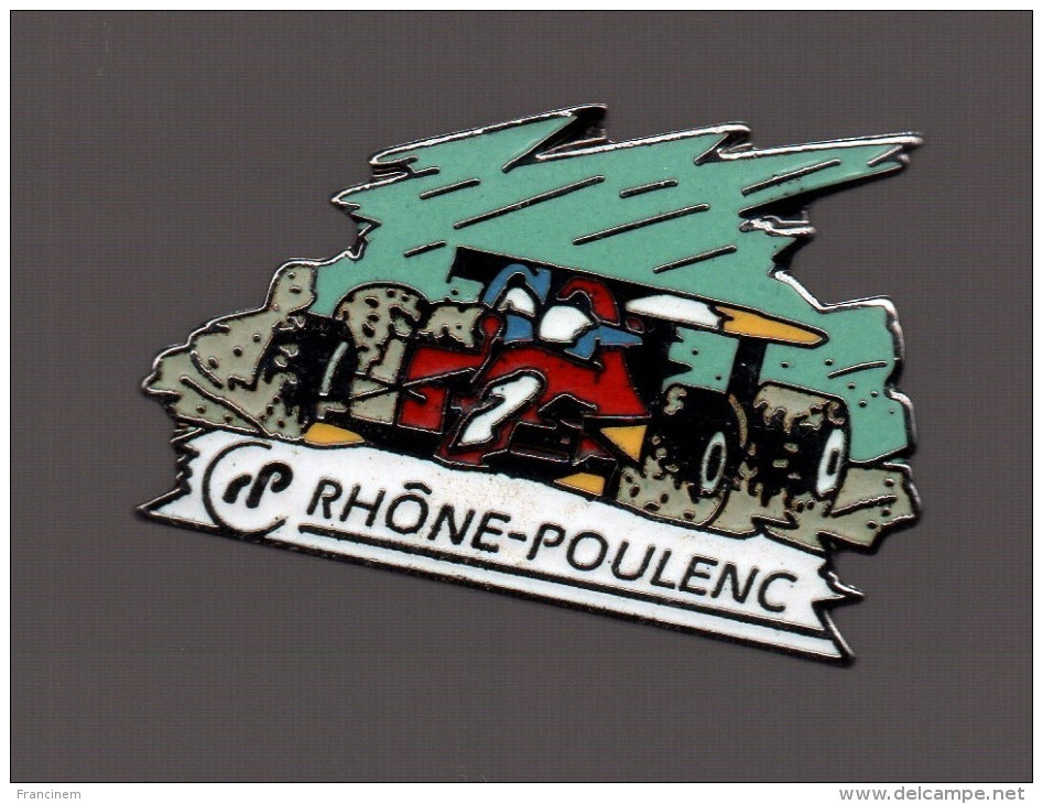 Pin's Formule 1 - Rhone Poulenc (EGF Signé Démons Et Merveilles) - Autorennen - F1