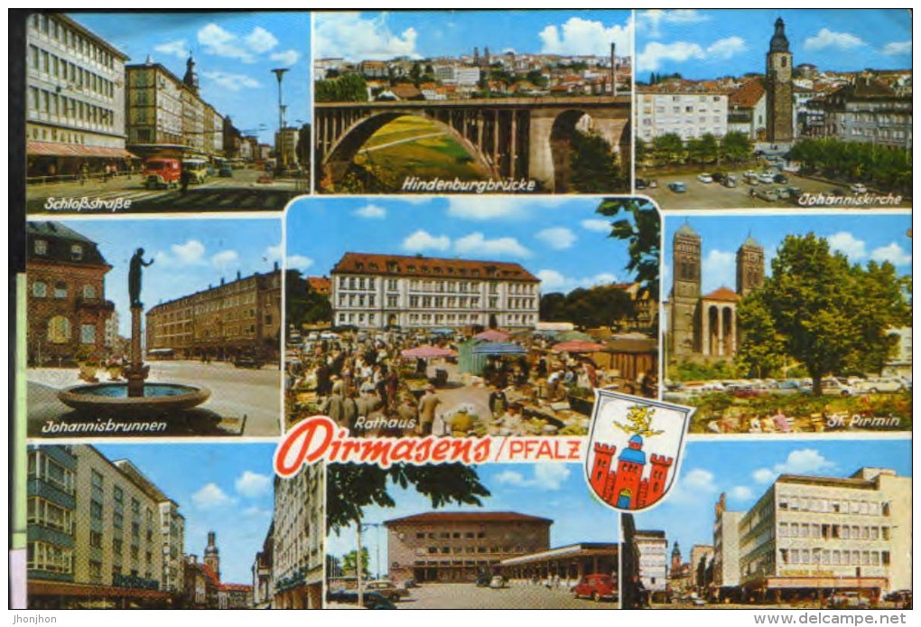 Germany - Postcard  Circulated In 1983 - Pirmasens/Pfalz - Collage Of Images - 2/scans - Pirmasens