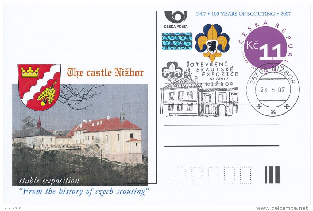 Czech Rep. / Postal Stat. (Pre2007/12cp) 100 Years Of Scouting, Opening Scout Exhibition At The Castle Nizbor - Postcards