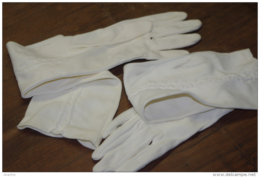 GANTS FEMME Très Longs BLANC  RETRO  45 Cms - Alta Moda