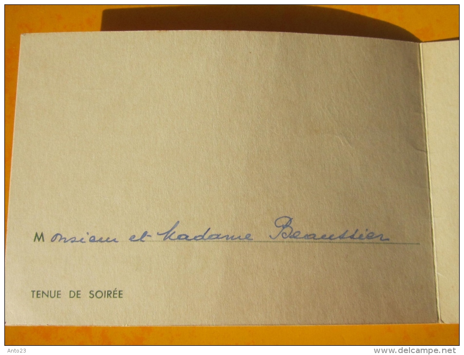 Carte Invitation Camerone 1951 Colonel Sourd Carré Des Officiers Dahar Mahrès Fes 4 Eme Etranger - Documenti