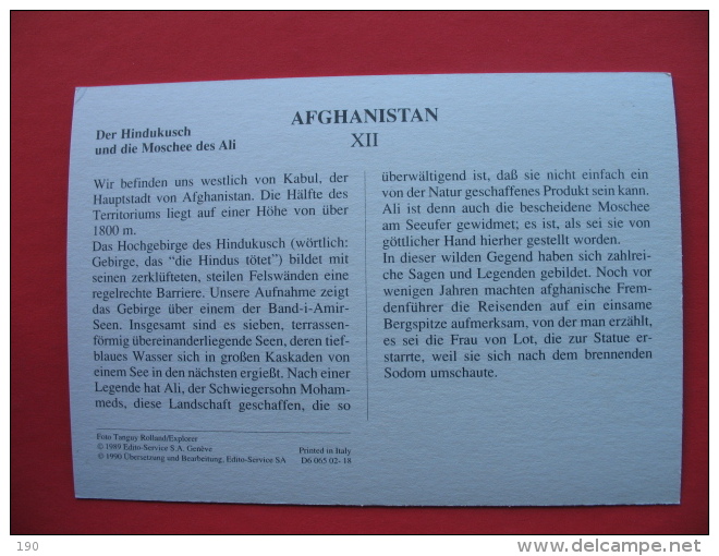 Der Hindukusch Und Die Moschee Des Ali - Afghanistan