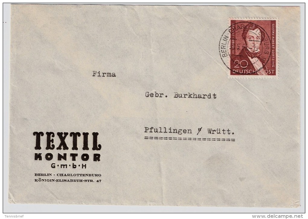 Berlin, 1951, Nr. 74, Berlin-Stp., Mi. 120.- , S666 - Briefe U. Dokumente