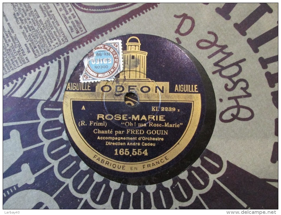 78 Tours Monsieur Beaucaire - Orse Marie  - Fred Grouin - Odeon 165554 - 78 Rpm - Gramophone Records