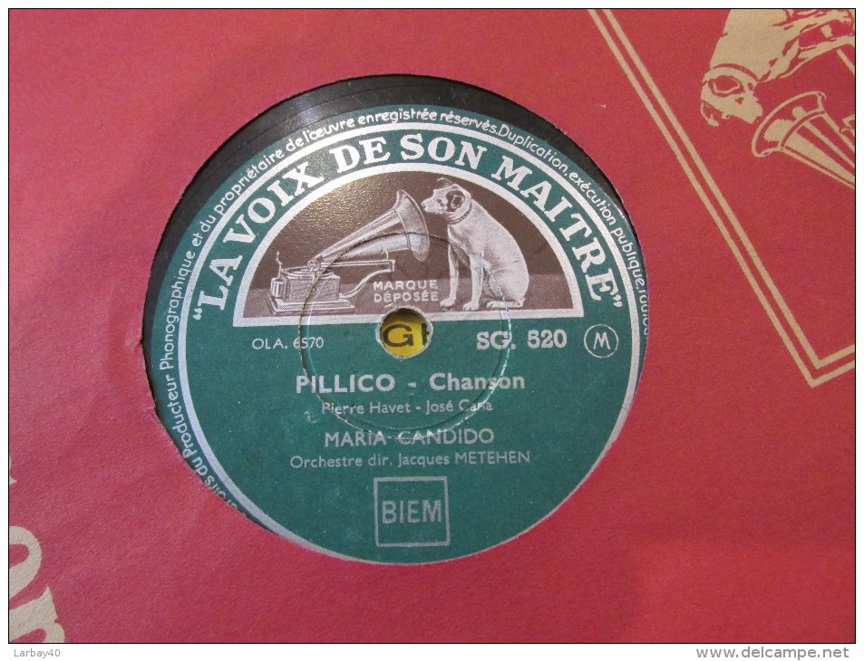 78 Tours Tout Les Matin  - Pillico - Maria Candido Sg520 - 78 Rpm - Schellackplatten