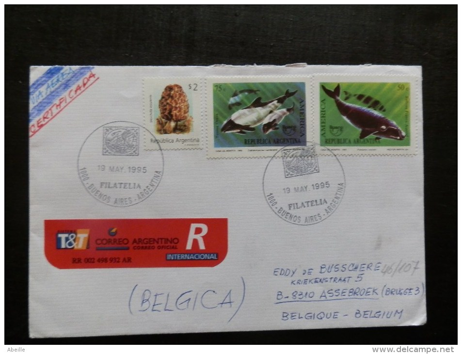 46/107   LETTRE  ARGENTINE - Balene