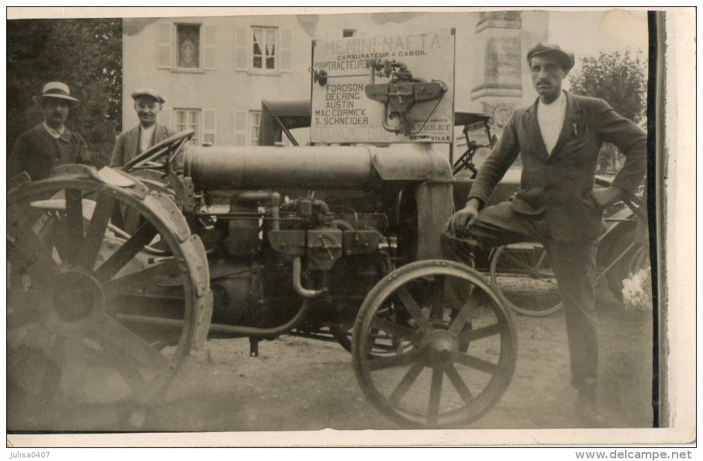 AGRICULTURE Carte Photo TRACTEUR Superbe Plan - Tracteurs