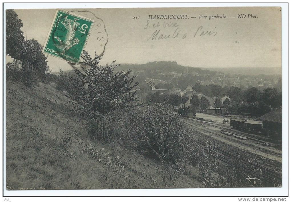 CPA HARDRICOURT, VUE GENERALE, YVELINES 78 - Hardricourt