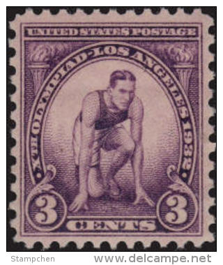 1932 USA 10th Summer Olympic Games Stamp Sc#718 Runner Sport - Summer 1932: Los Angeles