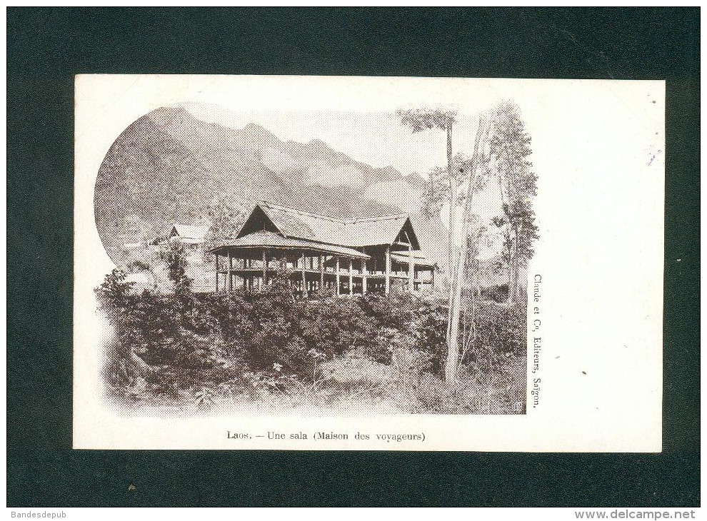 Indochine Cochinchine  Laos - Une Sala ( Maison Des Voyageurs ) ( Ed. Claude & Co Saigon) - Laos