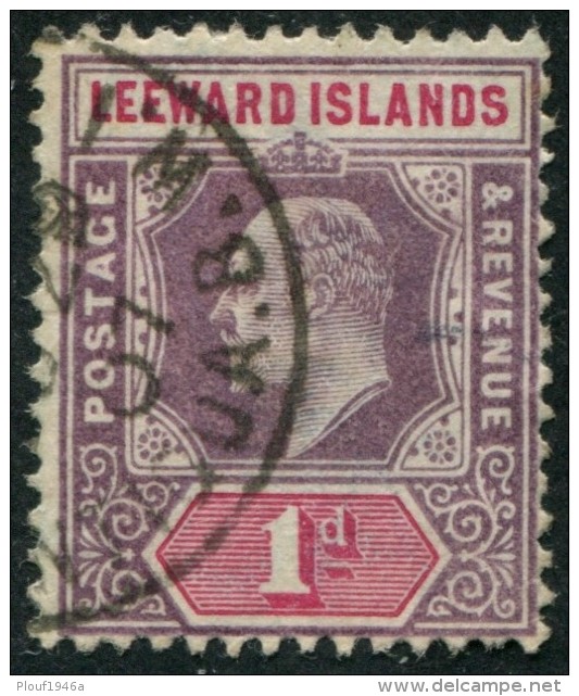 Pays : 273 (Leeward : Colonie Britannique)  Yvert Et Tellier N° :   21 (o) - Leeward  Islands