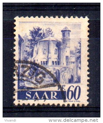 Saar - 1947 - 60pf Mettlach Abbey - Used - Oblitérés