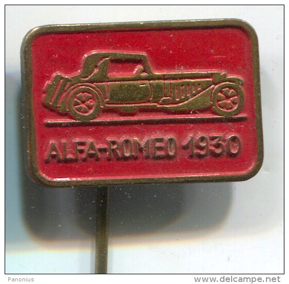 ALFA ROMEO - Car, Auto, Oldtimer, Vintage Pin, Badge - Alfa Romeo