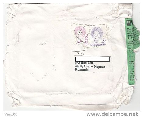 QUEEN BEATRIX, STAMPS ON FRAGMENT, CUSTOM DUTY, DOUANE, 2000, NETHERLANDS - Cartas & Documentos