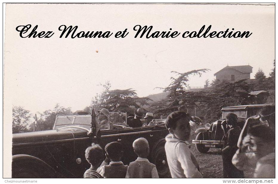 PHOTO 1932 8.5 X 6 ALGERIE CHREA JULES CARDE GOUVERNEUR GENERAL DE L AOF EN VOITURE 2470 - Afrika