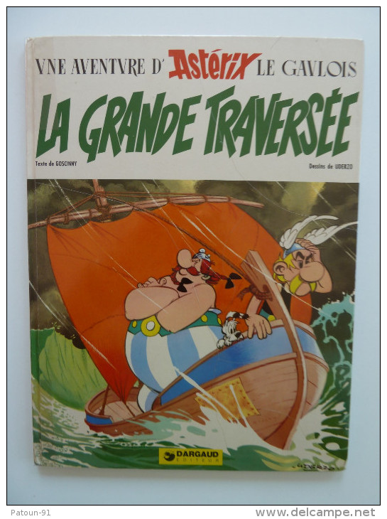 Astérix, La Grande Traversée, En EO, Edition \"au Menhir\" 1975, Etat Moyen - Astérix