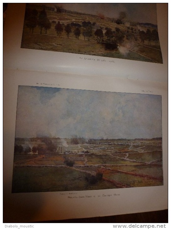 1916  Lyautey à CREVIC;Les cosaque;Poilus persans;4 dessins couleurs pleine page de François Flameng;Fin du PROVENCE II