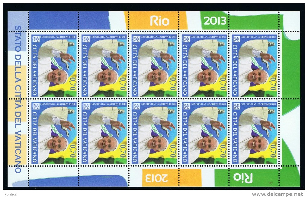 2014 - VATICAN - VATICANO - VATIKAN - D28 - MNH FULL SHEET  20 STAMPS  ** - Unused Stamps