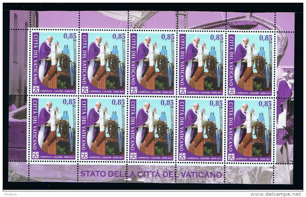 2014 - VATICAN - VATICANO - VATIKAN - D28 - MNH FULL SHEET  20 STAMPS  ** - Neufs