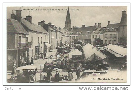 14 Trévières - Le Marché - Carte Avant 1903 Très Bon état - Other & Unclassified