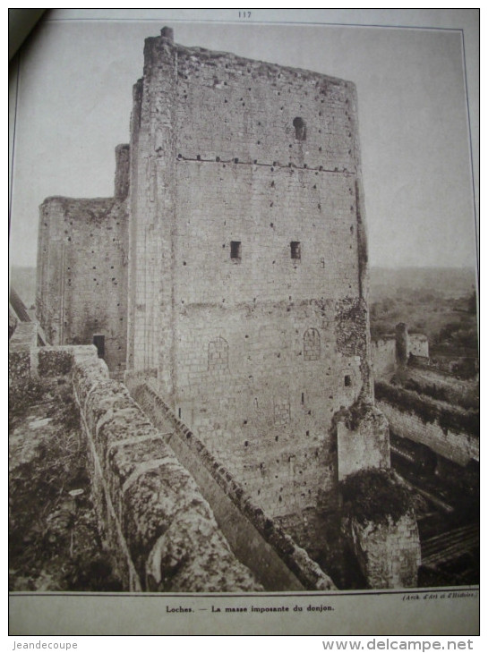 - Article De Presse - Régionalisme- Loches - Indre Et Loire - Tour St Antoine - Collégiale St Ours -1933 - 7 Pages - - Documenti Storici