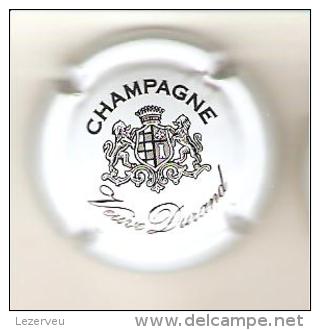 CAPSULE MUSELET CHAMPAGNE  VEUVE DURAND (NOIR SUR BLANC N°10 Caracteres Italiques) - Durand (Veuve)