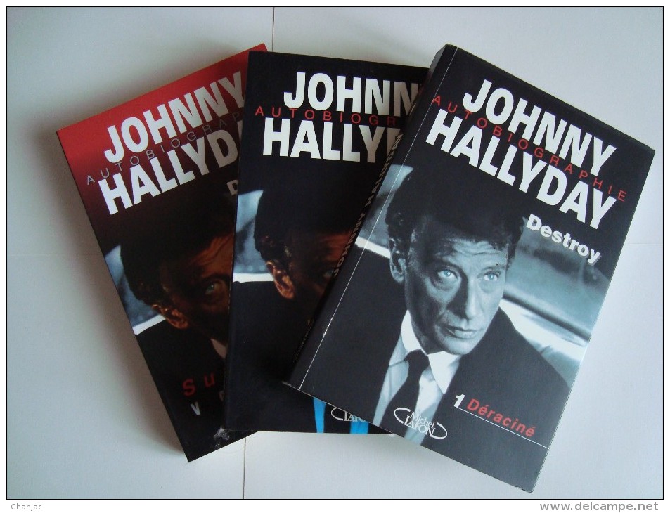 3 Livres : JOHNNY HALLYDAY DESTROY Tomes 1 Déraciné - 2 Rebelle - 3 Survivant - Objetos Derivados