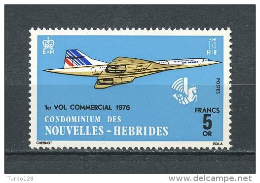 HEBRIDES 1976 N° 424 ** Neuf = MNH  Superbe Cote 30 € Concorde Avions Planes Transports 1er Vol Paris Dakar Rio - Ongebruikt
