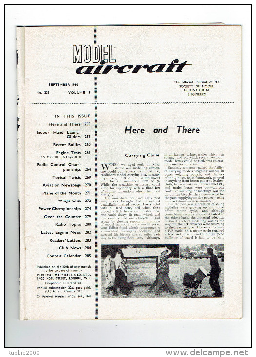 MODEL AIRCRAFT SEPTEMBER 1960 - Groot-Britannië