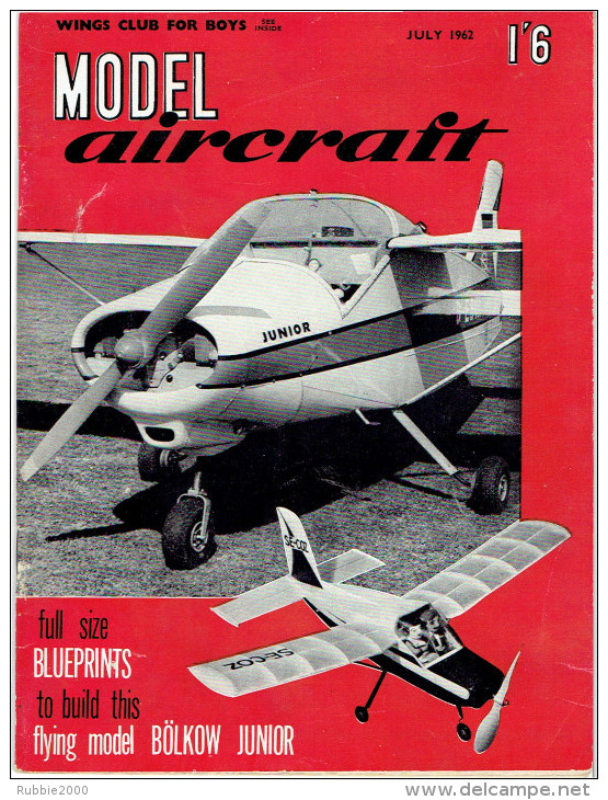 MODEL AIRCRAFT JULY 1962 - Groot-Britannië