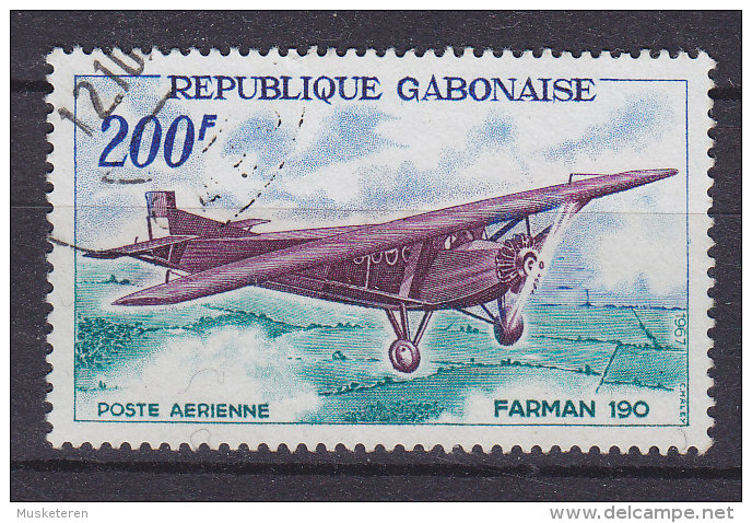 Gabon 1967 Mi. 273     200 Fr Flugzeug Aeroplane Hochdecker Farman 190 - Gabun (1960-...)