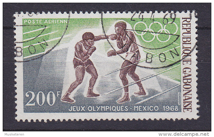 Gabon 1968 Mi. 311     200 Fr Olympische Smmerspiele, Mexico Olmpic Games Boxing - Gabun (1960-...)