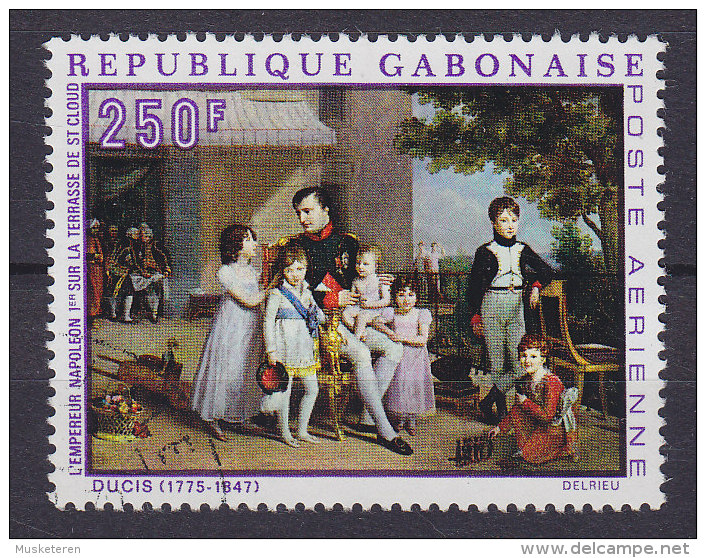 Gabon 1969 Mi. 332     250 Fr Emperor Napoleon I. Auf Der Terrasse Von St. Cloud 1810 Gemälde Vo J.L. Ducis - Gabun (1960-...)