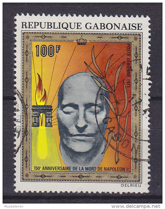 Gabon 1971 Mi. 430     100 Fr Todestag Von Emperor Napoleo I. Death Mask Todenmaske - Gabun (1960-...)