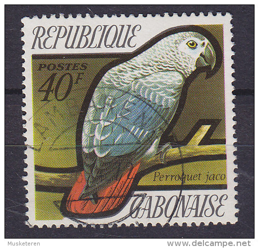 Gabon 1971 Mi. 449     40 Fr Bird Vogel Oiseau Parrot Graupapagei - Gabon