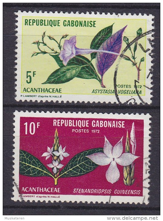 Gabon 1972 Mi. 464-65 Einheimische Flora - Gabun (1960-...)