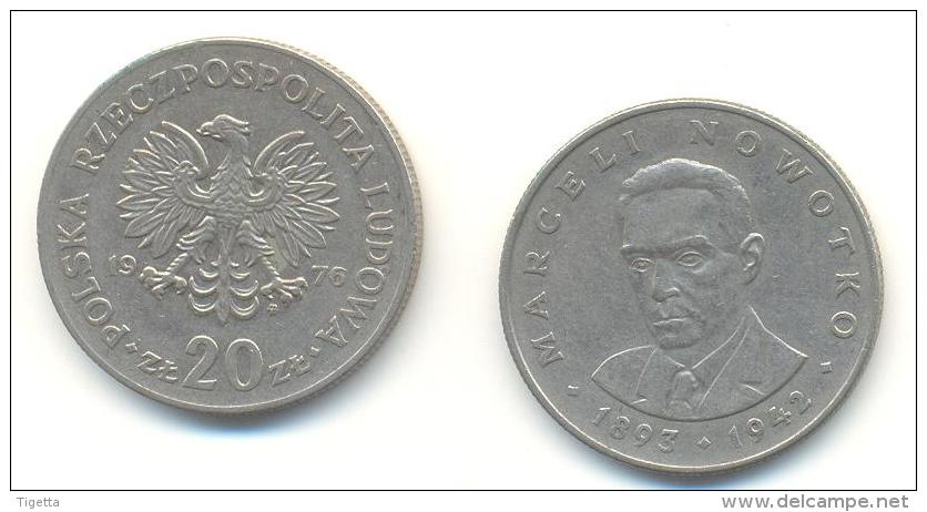 POLONIA  20 ZLOTE ANNO 1976 - Pologne