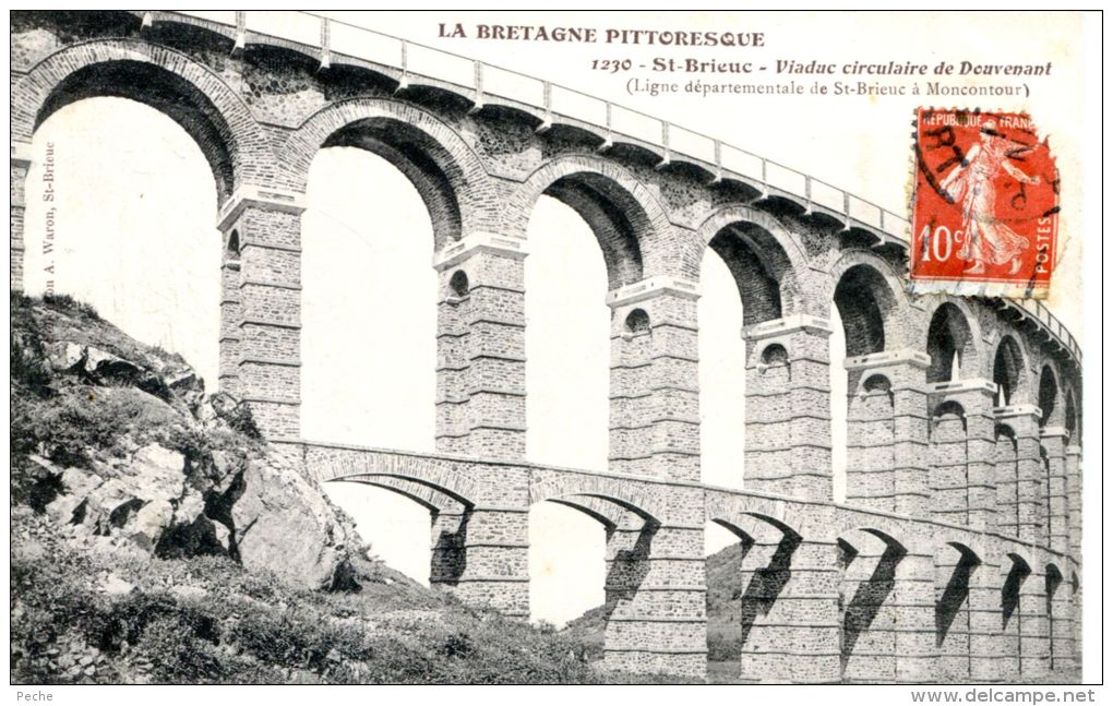 N°41194 -cpa Saint Brieuc -viaduc Circulaire De Douvenant- - Ouvrages D'Art