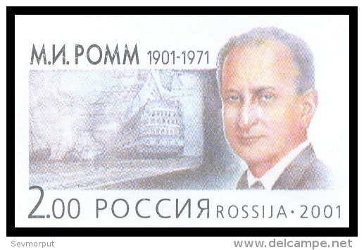 RUSSIA 2000 ENTIER COVER OS 171780 Mint ROMM FILM DIRECTOR CINEMA MOVIE CINE ART SAILING SHIP BATTLE - Cinema