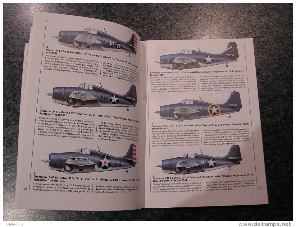 LES COMBATS DU CIEL Les As Sur Wildcat  Aviation Guerre Bataille Midway Guadalcanal 40 45 Avion Aircraft Usa 1940 1945 - AeroAirplanes