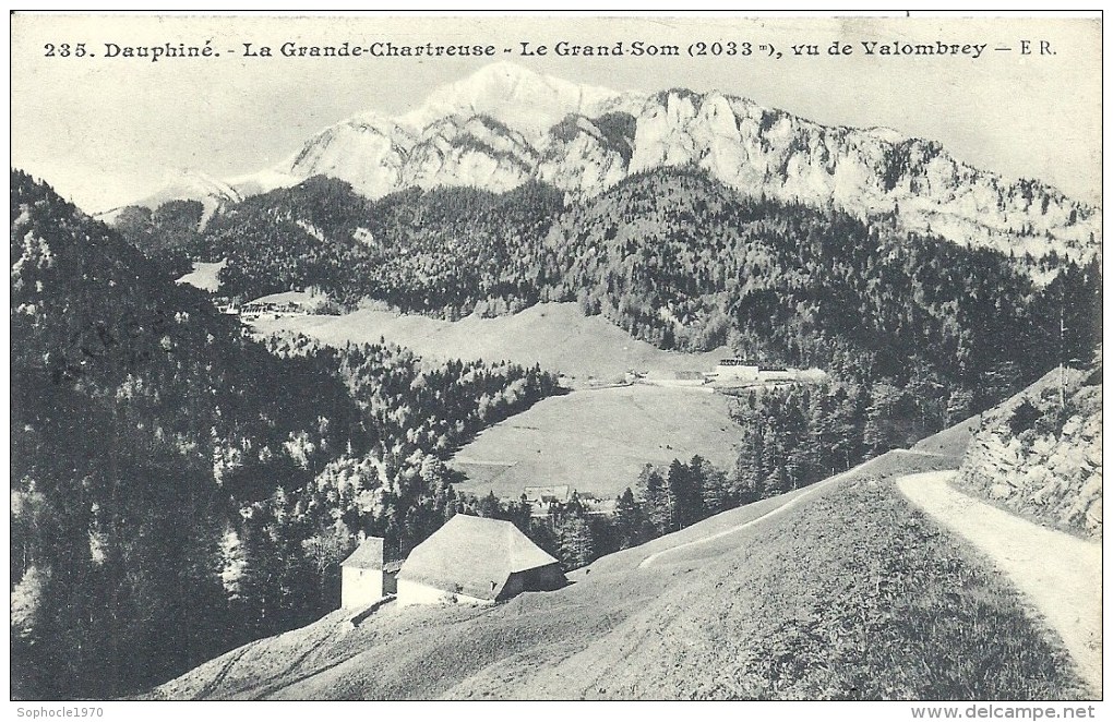 RHONE ALPES - 38 - ISERE - SAINT PIERRE -GRANDE CHARTREUSE - Le Grand Som Vu De Valombrey - Saint-Pierre-d'Entremont