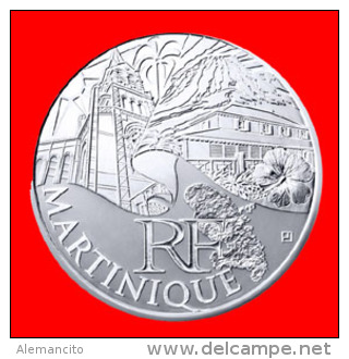 FRANCIA SERIE “EUROS REGIONES”  AÑO 2011 PLATA: 500/1000 PESO: 10 GRAMOS. DIÁMETRO: 29 MM.