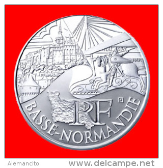 FRANCIA SERIE “EUROS REGIONES”  AÑO 2011 PLATA: 500/1000 PESO: 10 GRAMOS. DIÁMETRO: 29 MM.